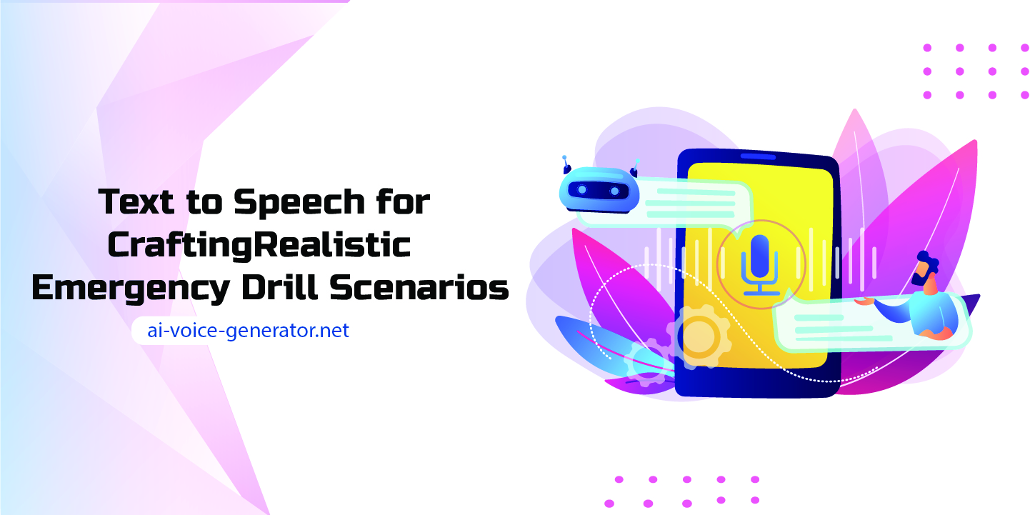 Text to Speech for Crafting Realistic Emergency Drill Scenarios